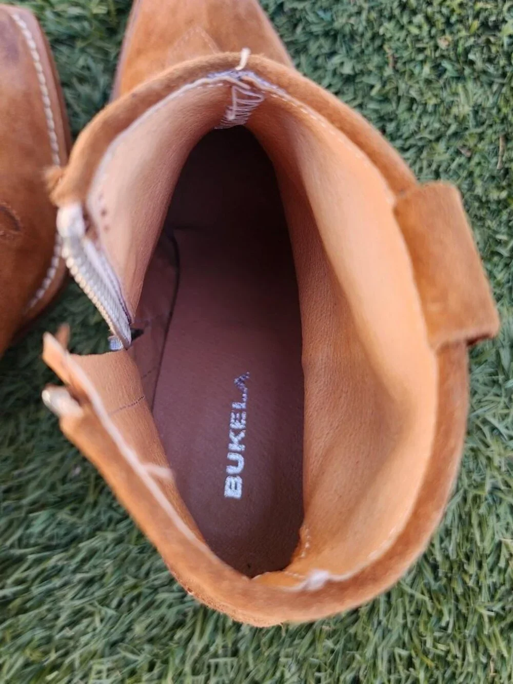 Women's Brown and Tan Boots - Picture 7 of 8